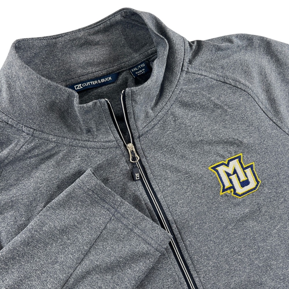 Cutter & Buck Marquette University Jacket XXL Gray Full Zip Performance Sport MU